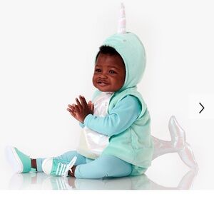 Pottery Barn Narwhal Halloween costume 6-12 months